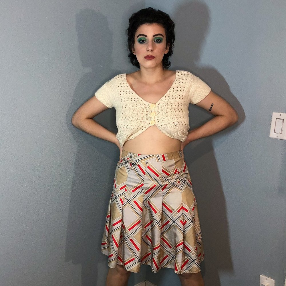 Gap Plaid Pleated Skirt